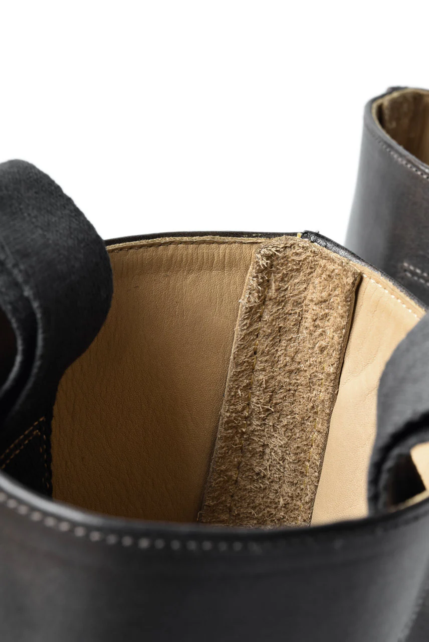 sus-sous jack boots / TEMPESTI *hand dyed (BLACK BROWN) - Image 17