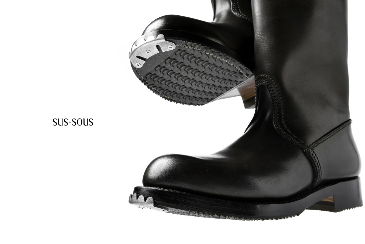 sus-sous jack boots / TEMPESTI *hand dyed (BLACK BROWN) - Image 25