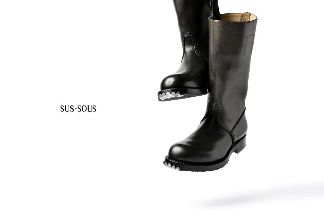 sus-sous jack boots / TEMPESTI *hand dyed (BLACK BROWN) - Image 26