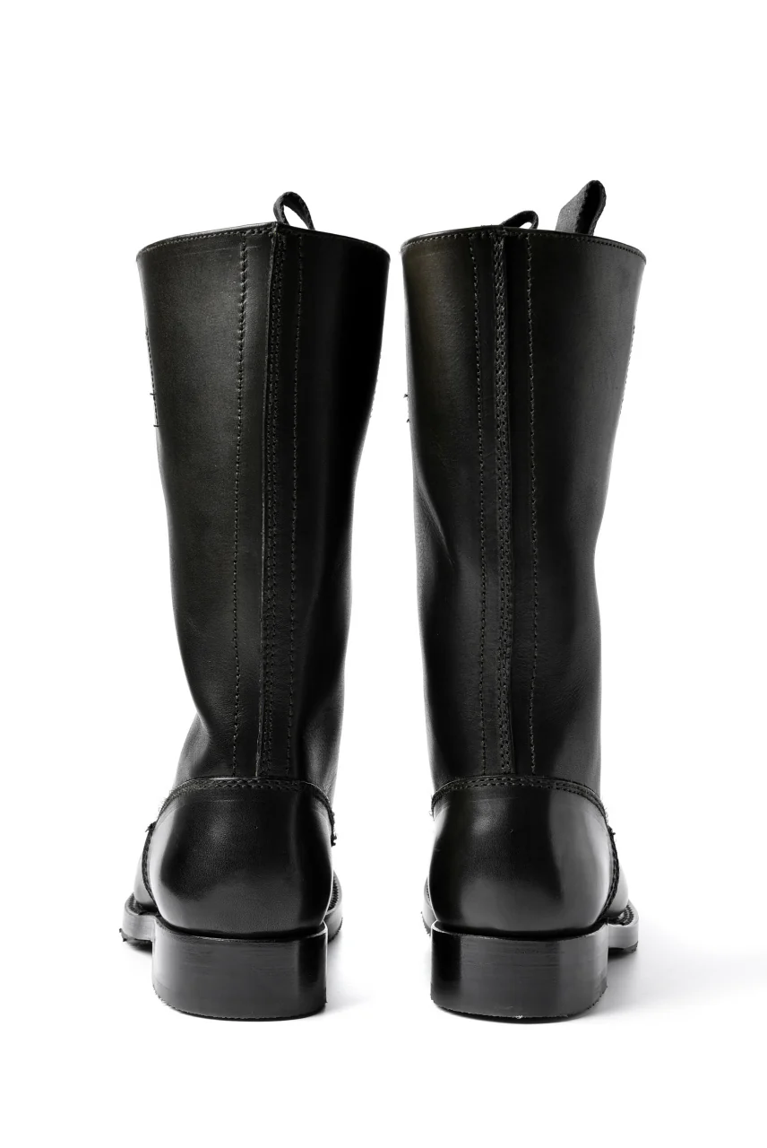 sus-sous jack boots / TEMPESTI *hand dyed (BLACK BROWN) - Image 6