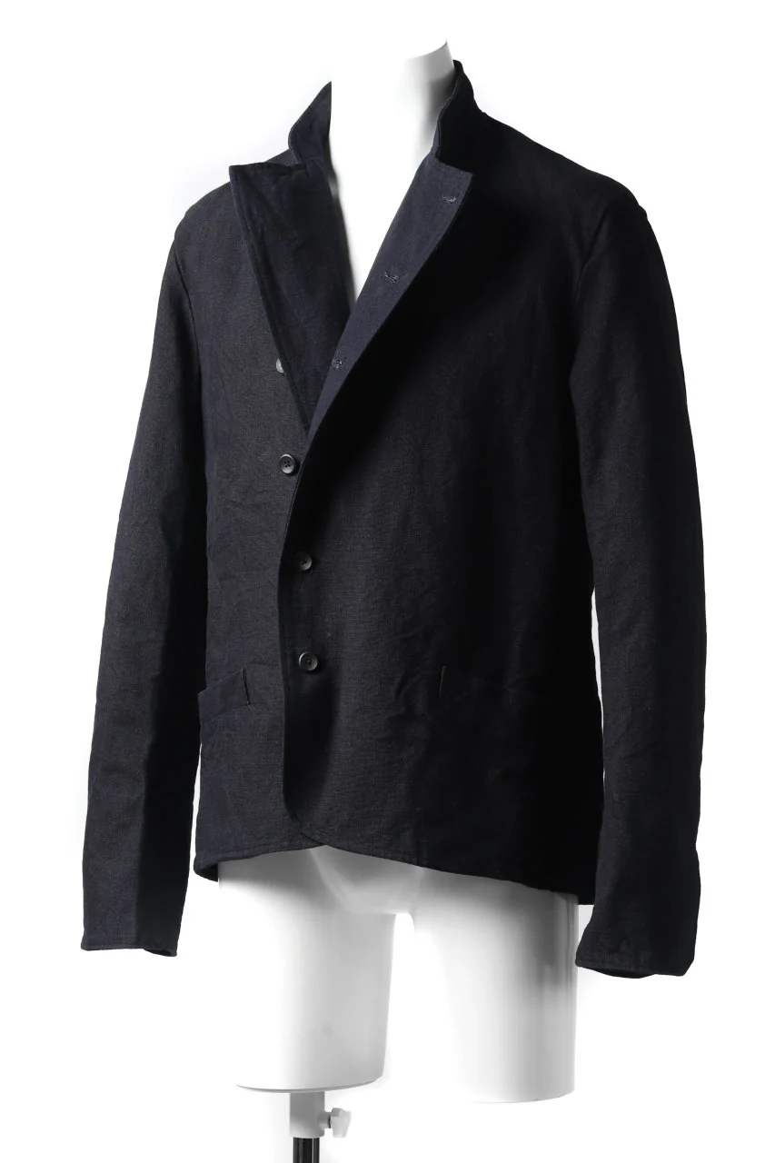 sus-sous jackets cooks / C58L42 2/1 cloth (INDIGO×CHARCOAL) - Image 3