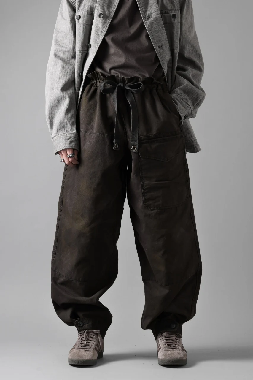 sus-sous limited trousers MK-0 / british military cotton (CAMOUFLAGE / sumi dyed) - Image 10