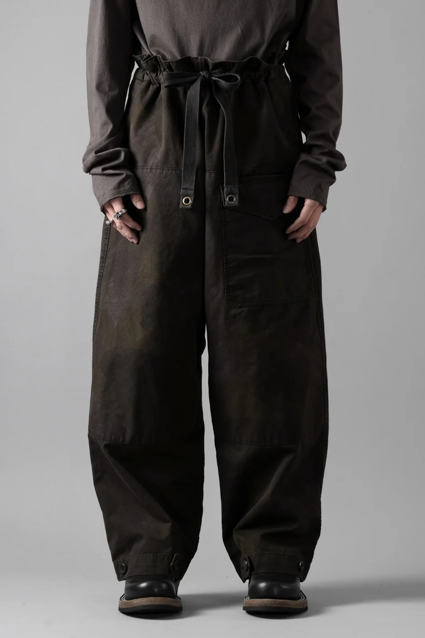 sus-sous limited trousers MK-0 / british military cotton (CAMOUFLAGE / sumi dyed) - Image 2