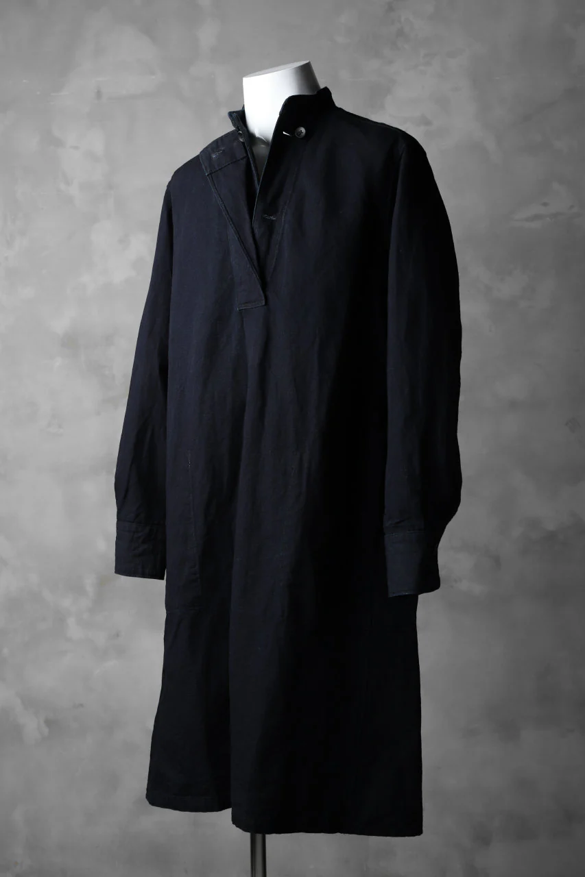 sus-sous long smock jacket / C64L36 poplin (INDIGO) - Image 3