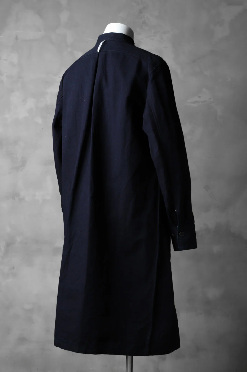 sus-sous long smock jacket / C64L36 poplin (INDIGO) - Image 5