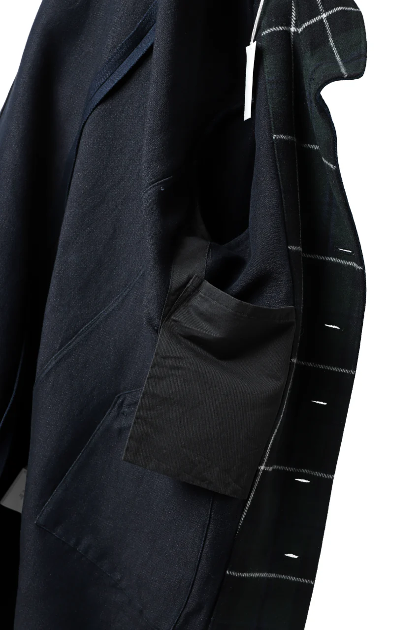 sus-sous medical coat / indigo herringbone (INDIGO CHARCOAL) - Image 21