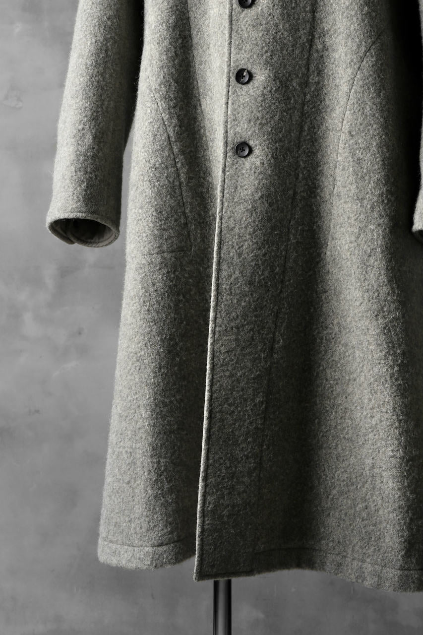 sus-sous medical coat / Napping melton wool (TOP GREY BEIGE) - Image 14