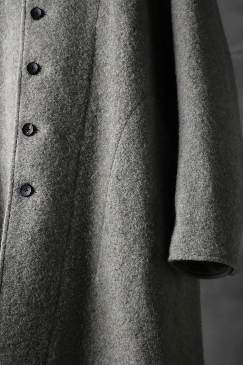 sus-sous medical coat / Napping melton wool (TOP GREY BEIGE) - Image 16