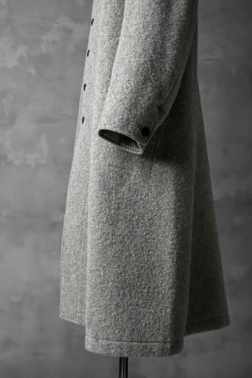 sus-sous medical coat / Napping melton wool (TOP GREY BEIGE) - Image 17