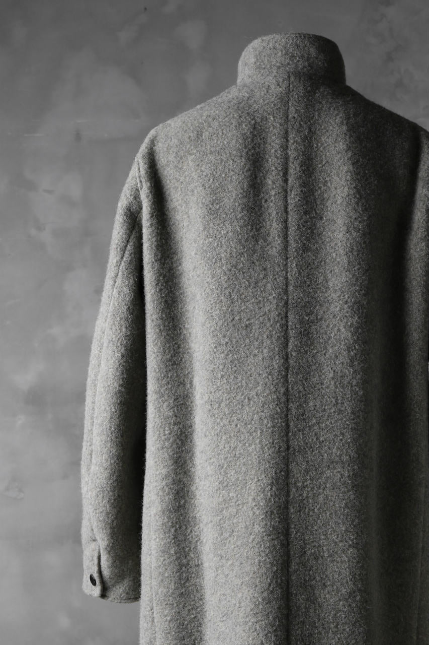 sus-sous medical coat / Napping melton wool (TOP GREY BEIGE) - Image 19