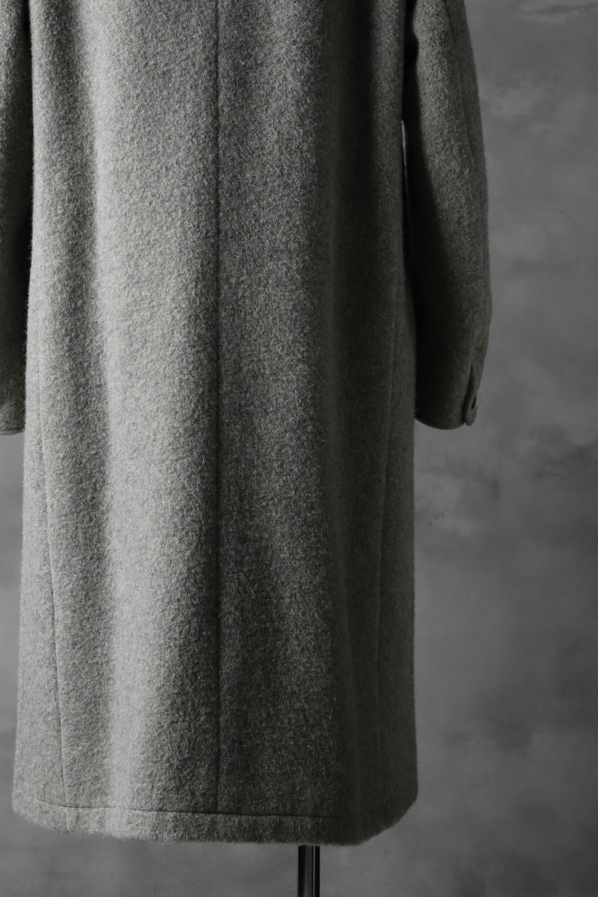 sus-sous medical coat / Napping melton wool (TOP GREY BEIGE) - Image 20