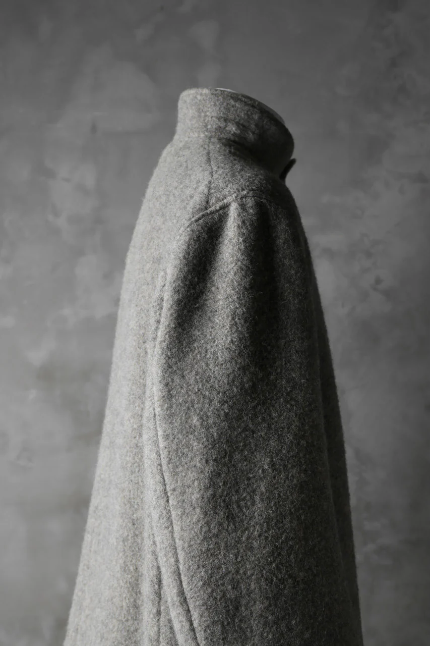 sus-sous medical coat / Napping melton wool (TOP GREY BEIGE) - Image 22