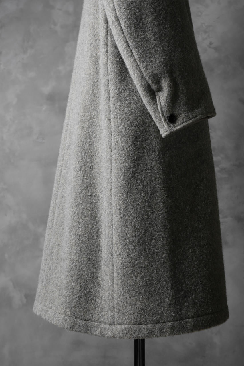 sus-sous medical coat / Napping melton wool (TOP GREY BEIGE) - Image 23