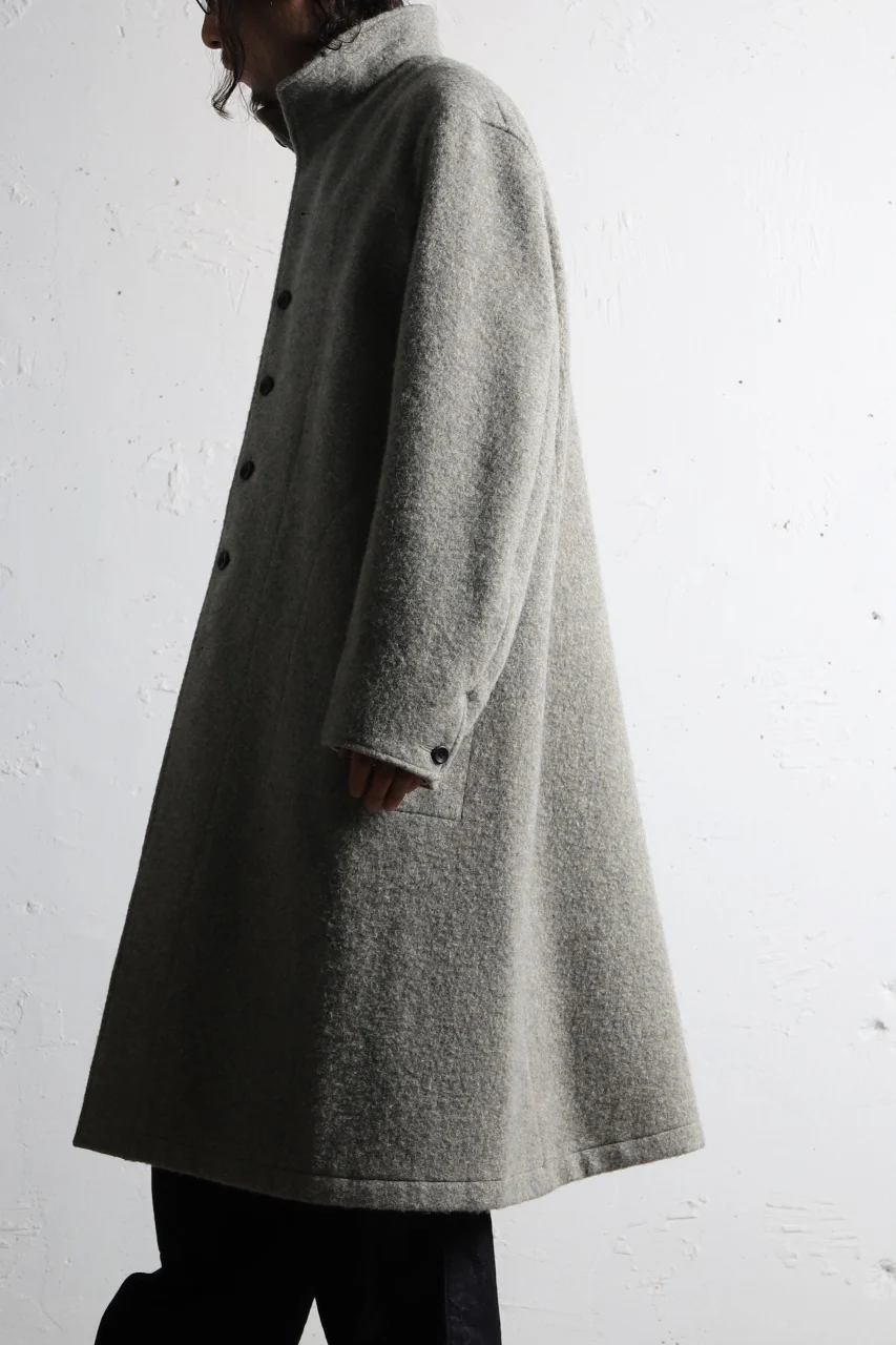 sus-sous medical coat / Napping melton wool (TOP GREY BEIGE) - Image 28