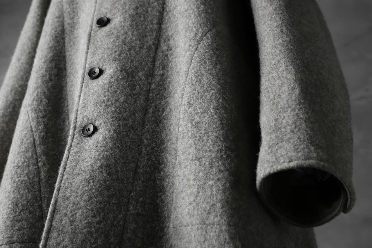 sus-sous medical coat / Napping melton wool (TOP GREY BEIGE) - Image 41