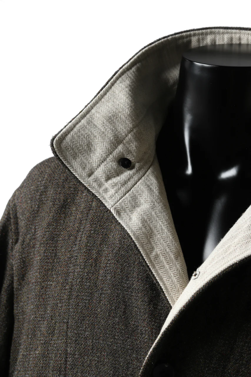 sus-sous medical coat / broke washer woven (KHAKI GREY) - Image 14