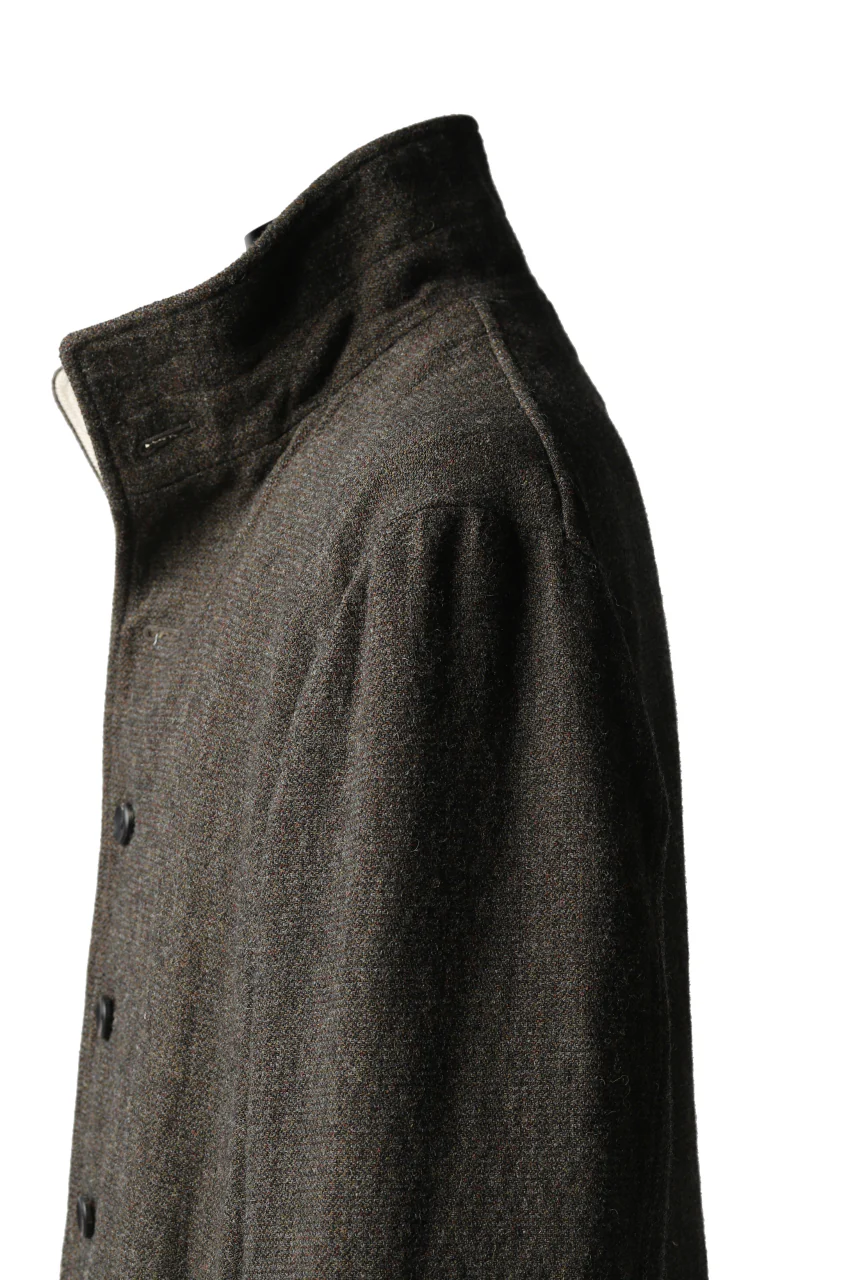 sus-sous medical coat / broke washer woven (KHAKI GREY) - Image 17
