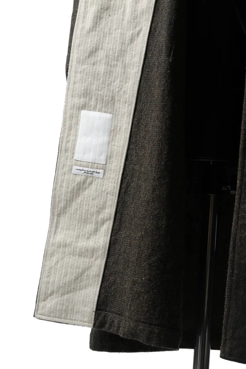sus-sous medical coat / broke washer woven (KHAKI GREY) - Image 21