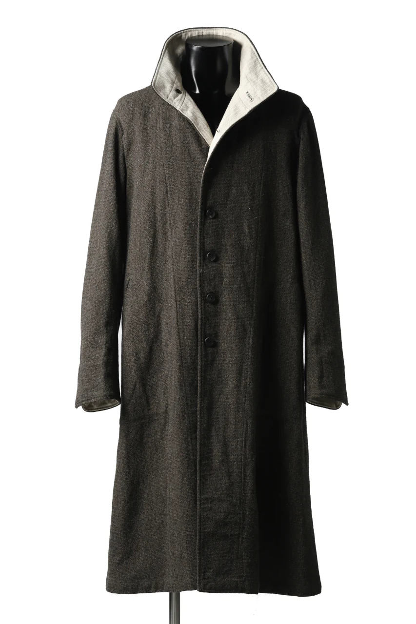 sus-sous medical coat / broke washer woven (KHAKI GREY) - Image 3