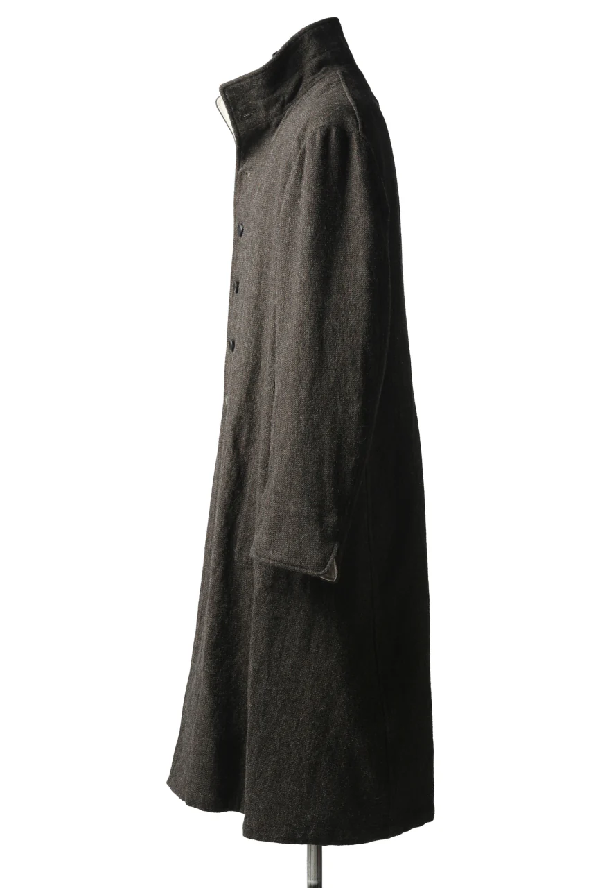 sus-sous medical coat / broke washer woven (KHAKI GREY) - Image 5