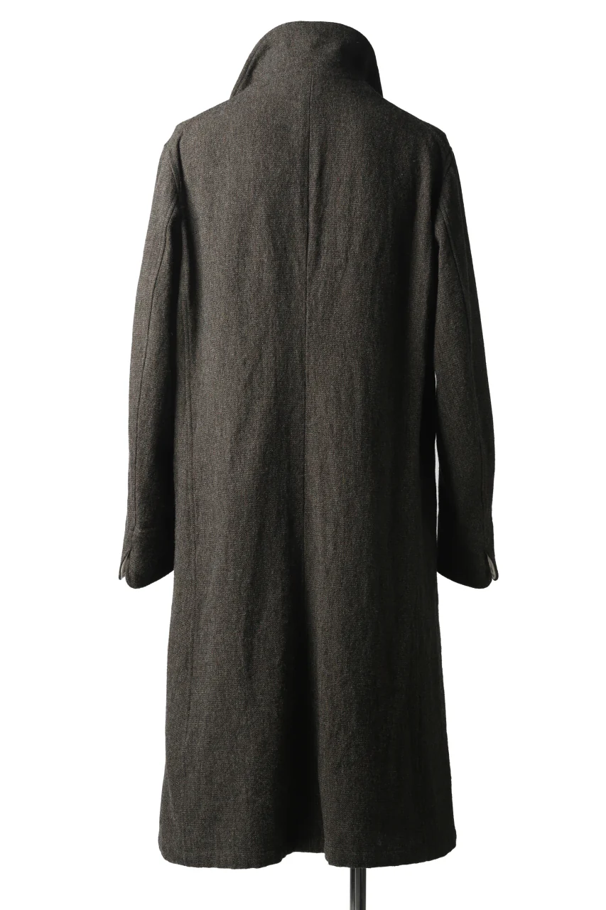 sus-sous medical coat / broke washer woven (KHAKI GREY) - Image 6