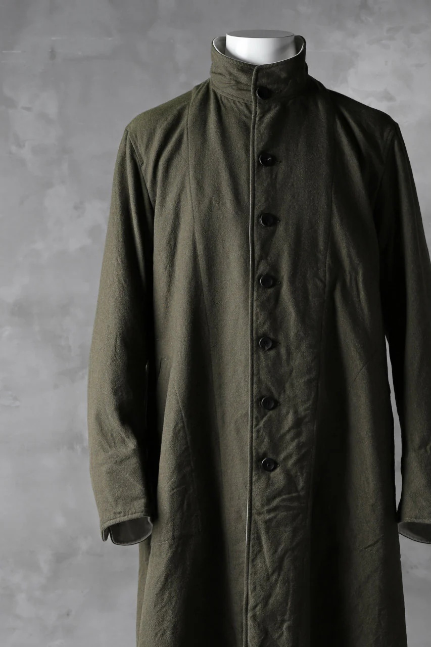 sus-sous medical coat / Vintage serge wool (KHAKI) - Image 7