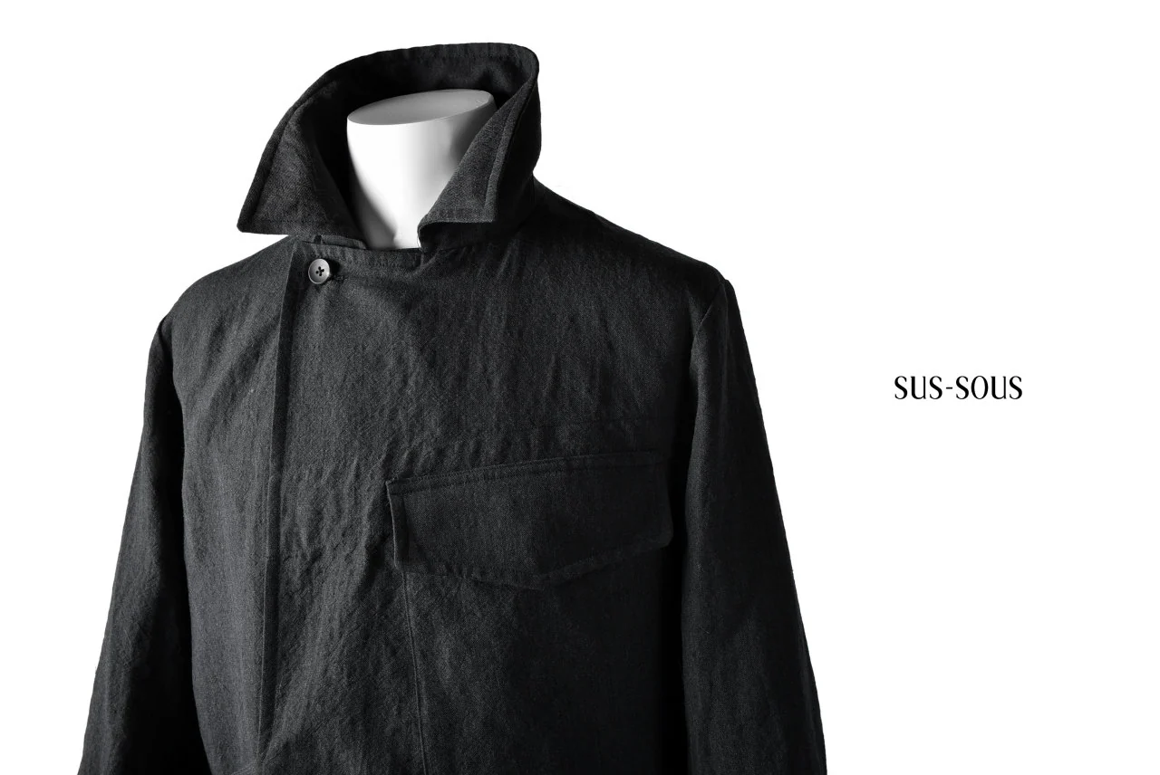 sus-sous moto cycle storm coat (NAVY GREY) - Image 20
