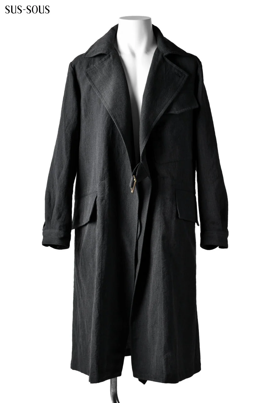 sus-sous moto cycle storm coat (NAVY GREY) - Image 5