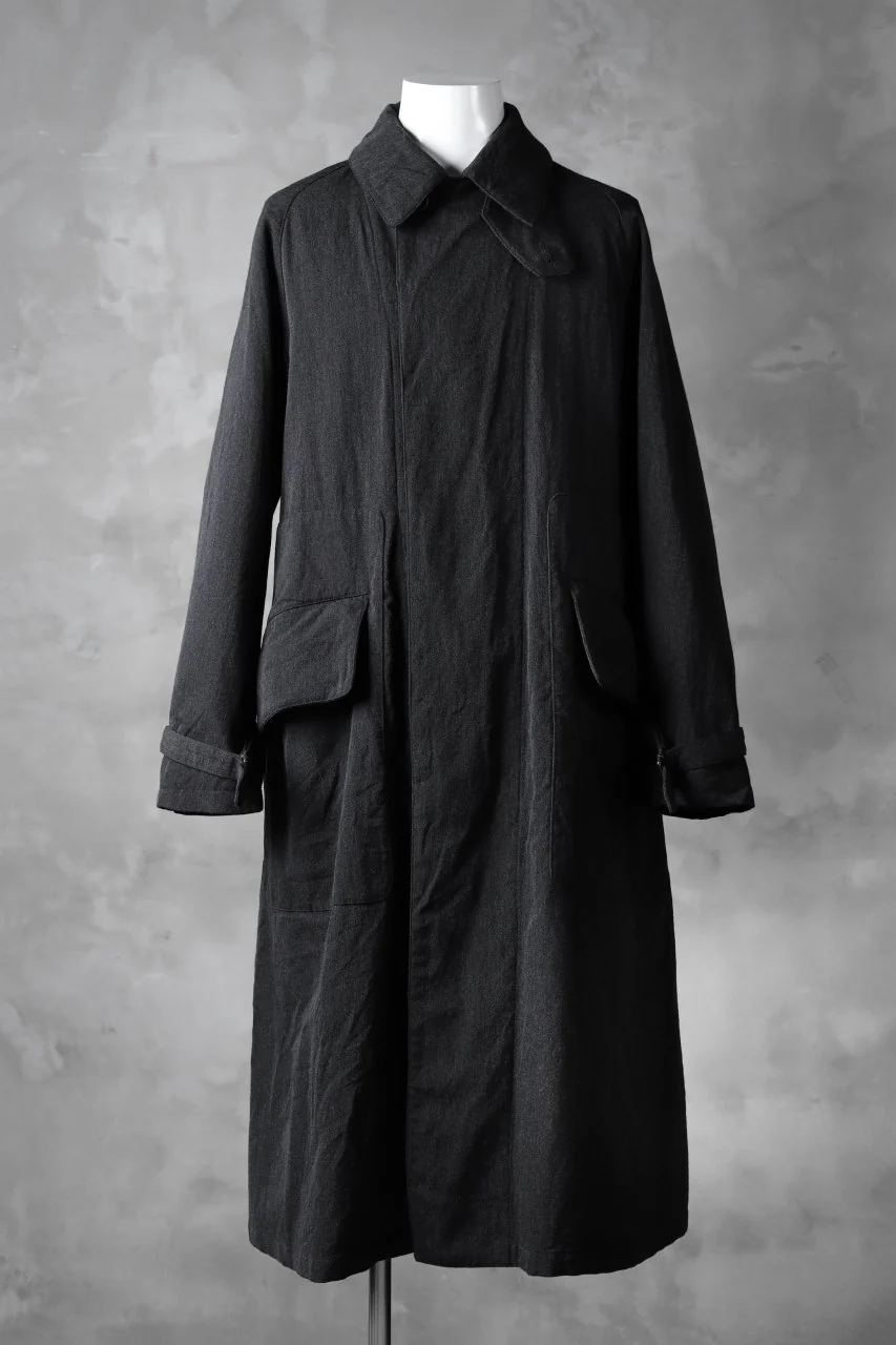 sus-sous motorcycle coat MK-2 / W64L36 Tricotine (CHARCOAL×NAVY) - Image 16