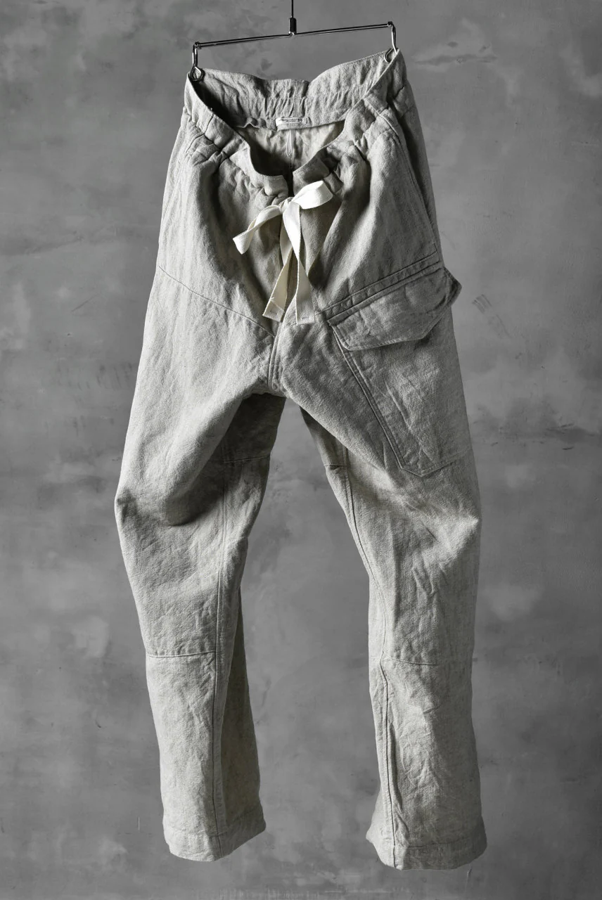 sus-sous natural wide trousers MK-1 / L56/C44 made with oyagi (NATURAL) - Image 2