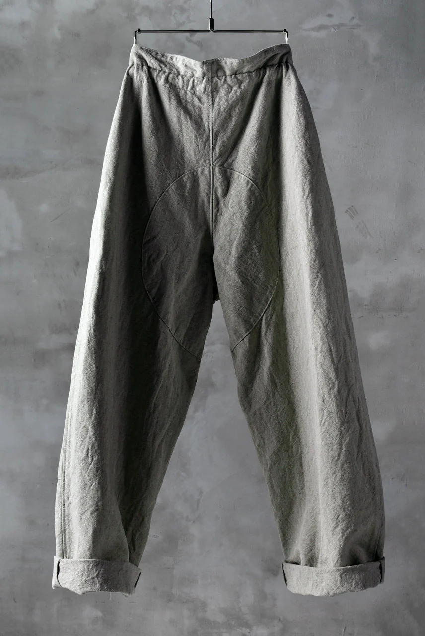 sus-sous natural wide trousers MK-1 / L56/C44 made with oyagi (NATURAL) - Image 3