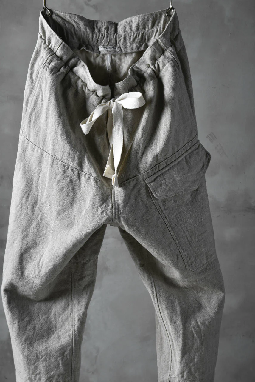sus-sous natural wide trousers MK-1 / L56/C44 made with oyagi (NATURAL) - Image 5