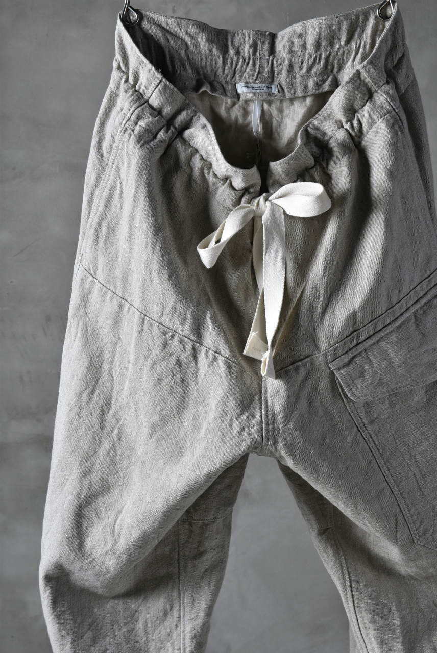 sus-sous natural wide trousers MK-1 / L56/C44 made with oyagi (NATURAL) - Image 6