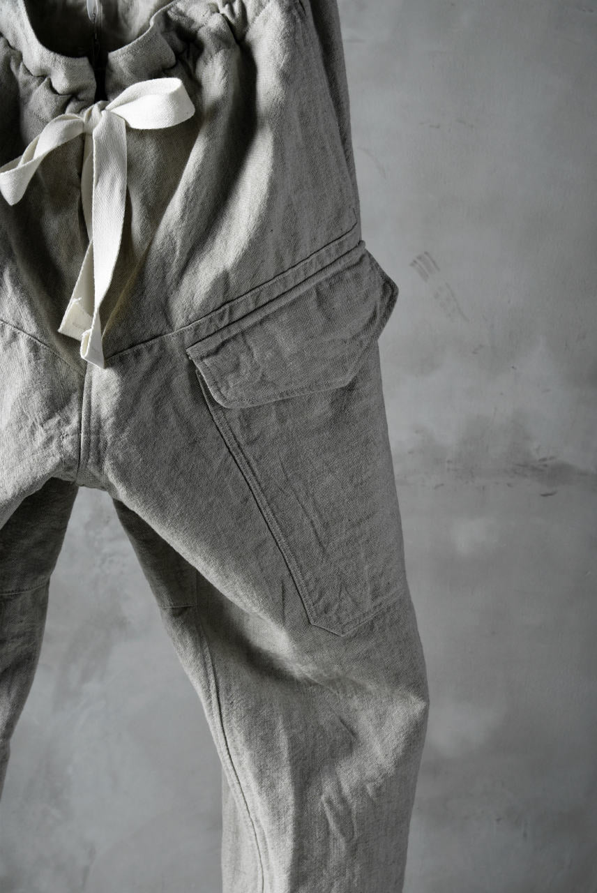 sus-sous natural wide trousers MK-1 / L56/C44 made with oyagi (NATURAL) - Image 8
