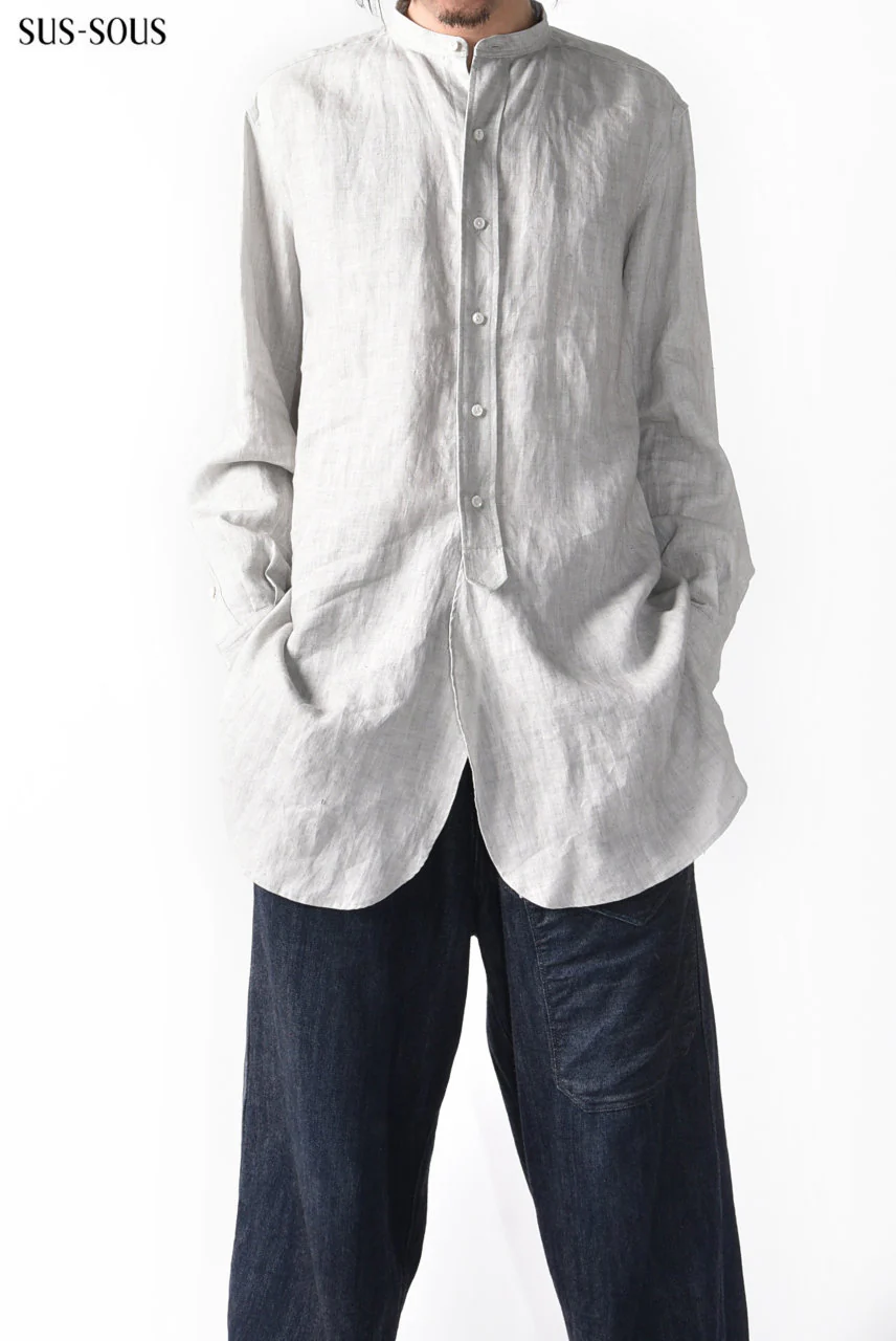 sus-sous officer shirt / C100 chambray (INDIGO) - Image 3