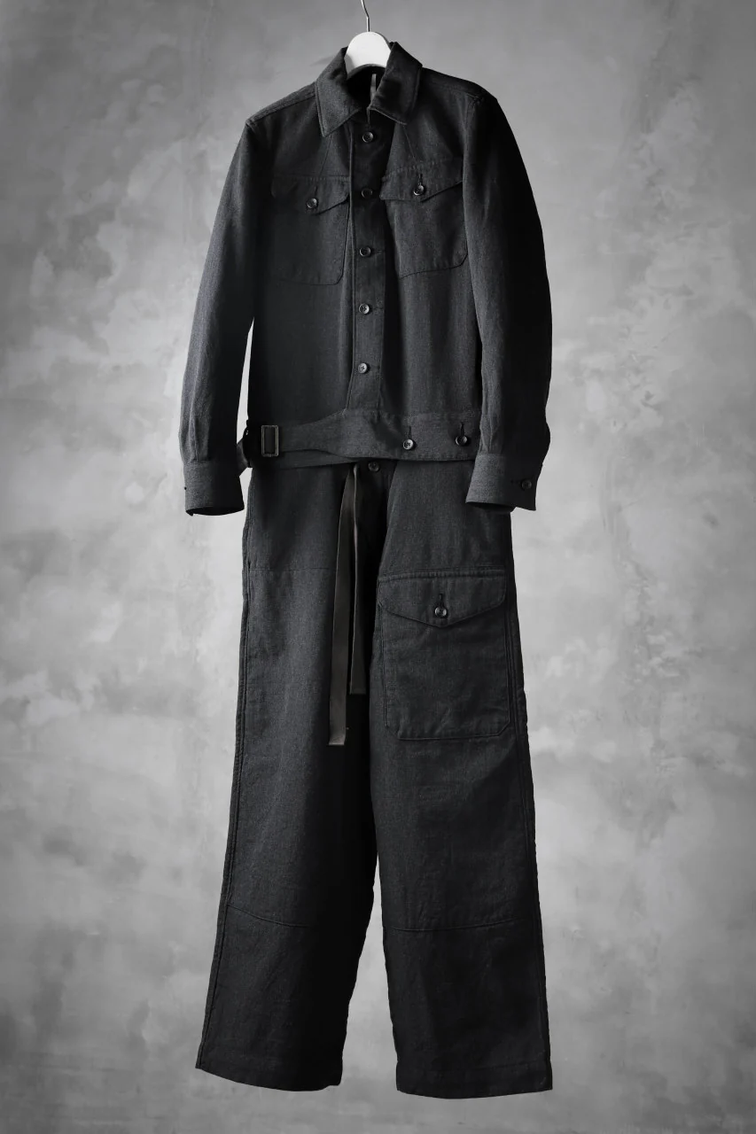 sus-sous overall set ups / W64L36 Tricotine (CHARCOAL×NAVY) - Image 2
