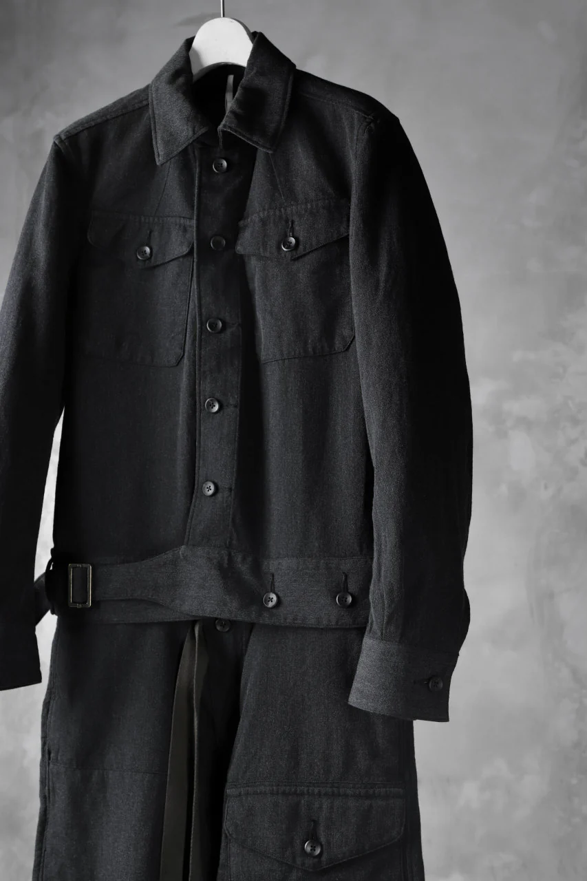 sus-sous overall set ups / W64L36 Tricotine (CHARCOAL×NAVY) - Image 7