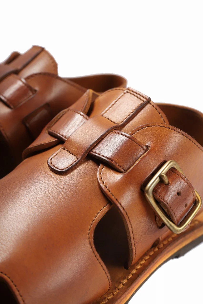 sus-sous sandal shoes / italy oiled cow leather *hand dyed (NATURAL) - Image 13