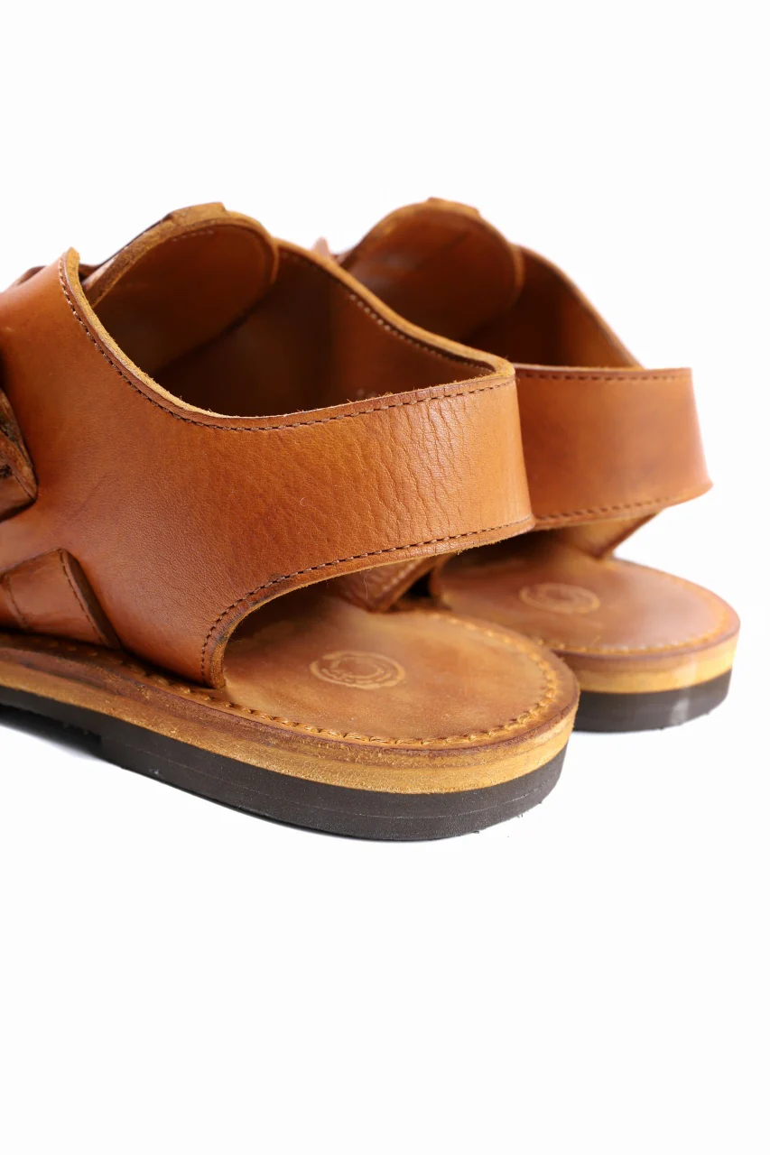 sus-sous sandal shoes / italy oiled cow leather *hand dyed (NATURAL) - Image 15
