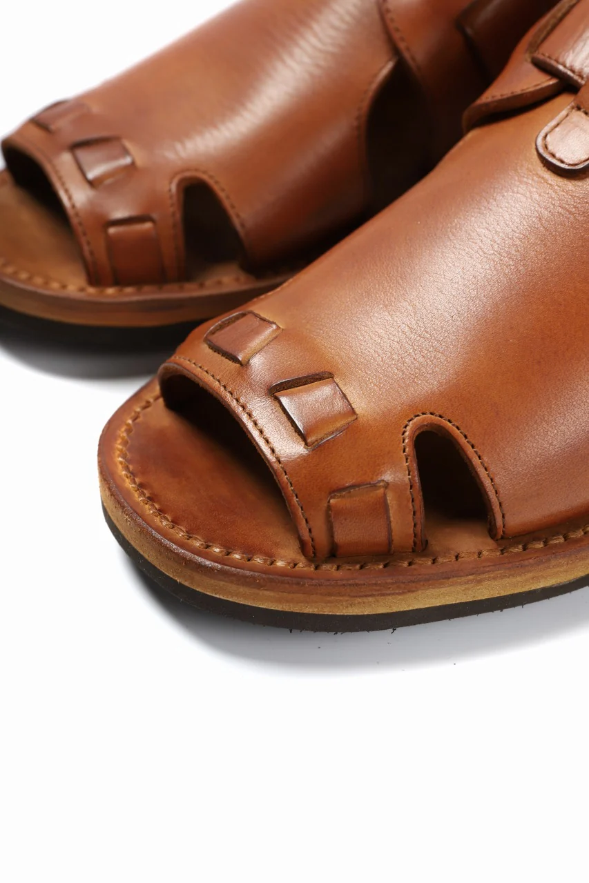 sus-sous sandal shoes / italy oiled cow leather *hand dyed (NATURAL) - Image 8