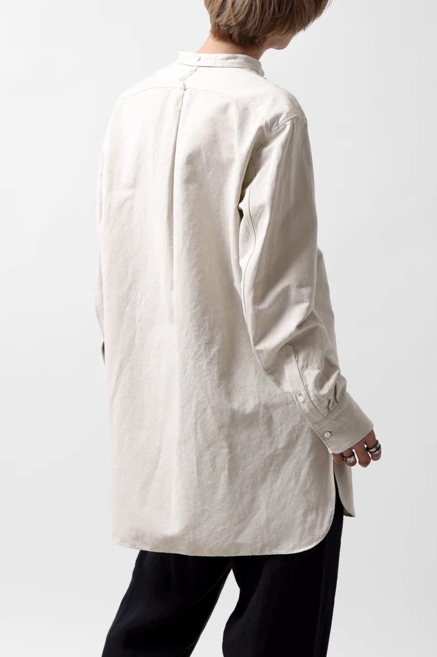 sus-sous shirt officers / C63L37 heavy poplin (NATURAL) - Image 10