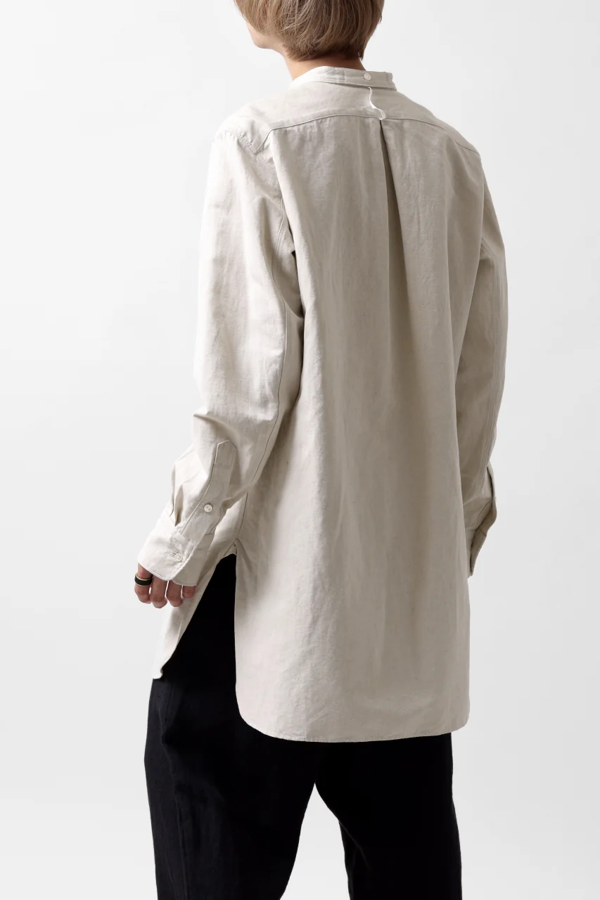 sus-sous shirt officers / C63L37 heavy poplin (NATURAL) - Image 13