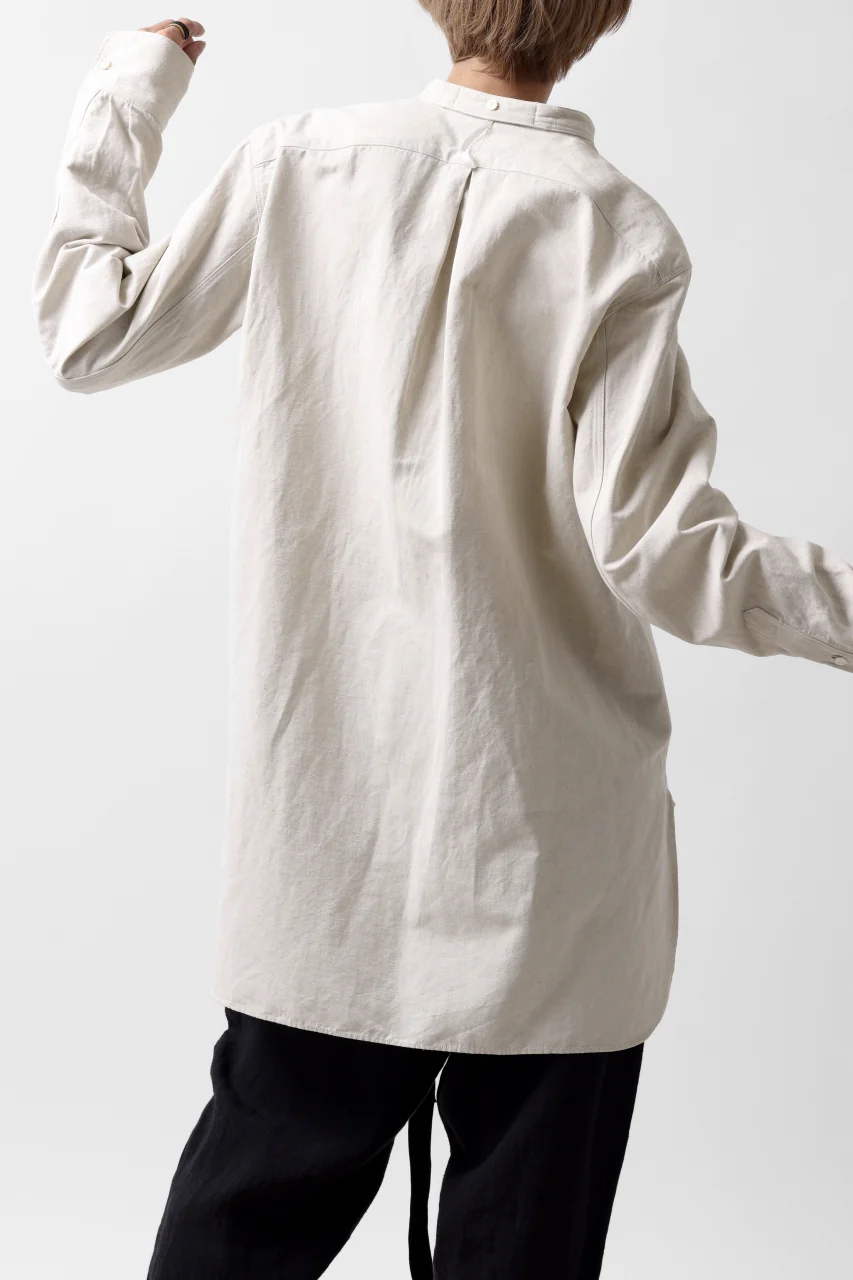 sus-sous shirt officers / C63L37 heavy poplin (NATURAL) - Image 16