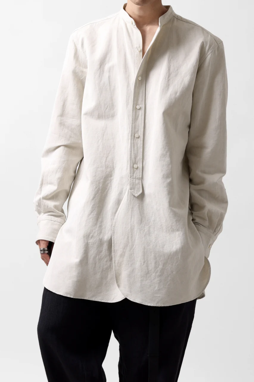 sus-sous shirt officers / C63L37 heavy poplin (NATURAL) - Image 17