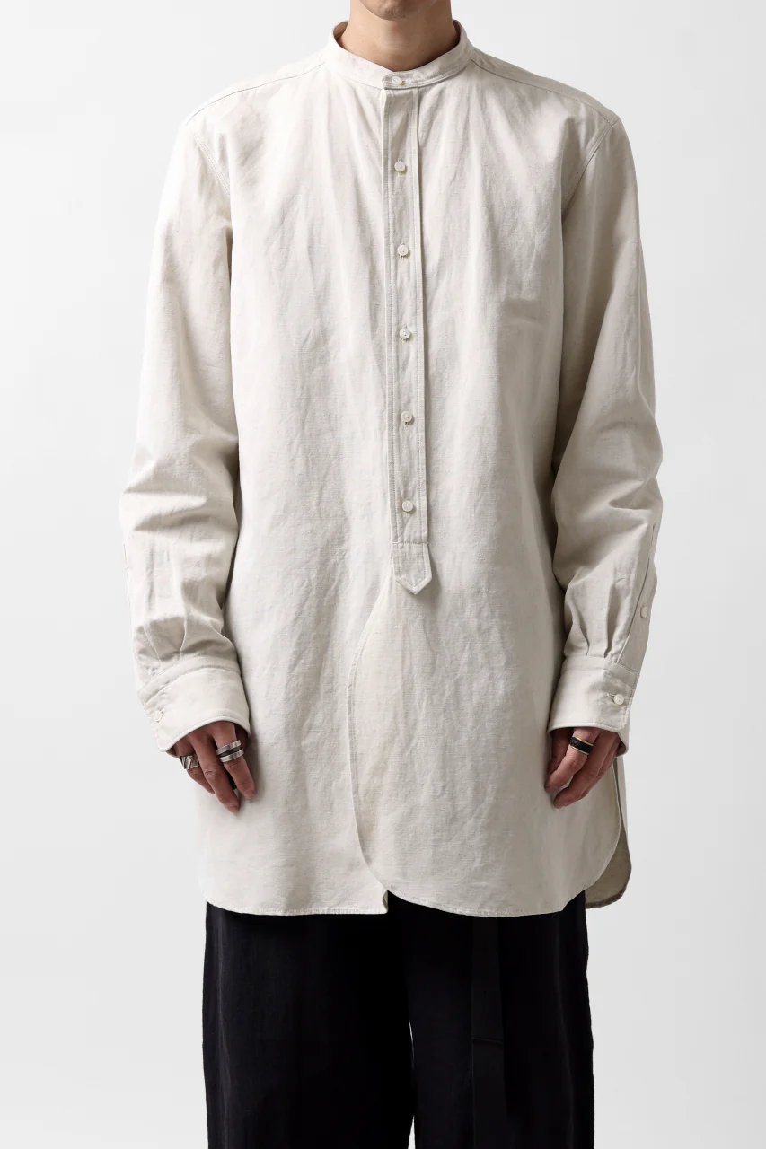 sus-sous shirt officers / C63L37 heavy poplin (NATURAL) - Image 2