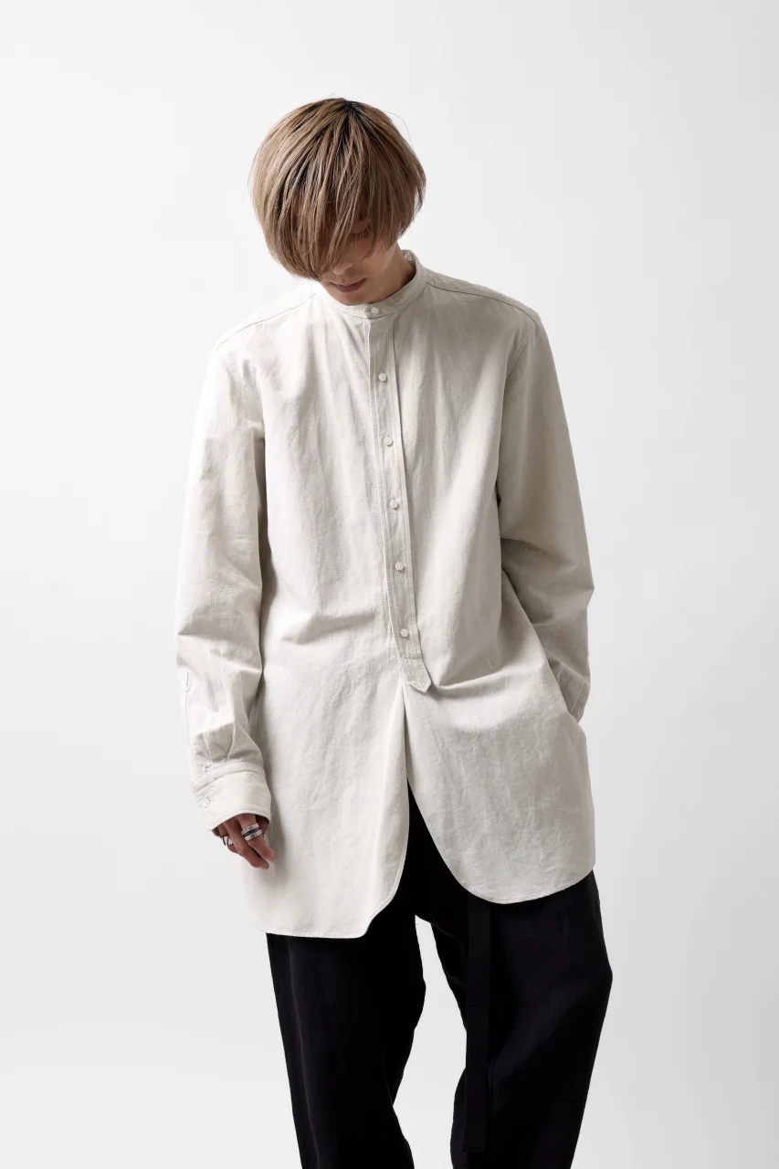 sus-sous shirt officers / C63L37 heavy poplin (NATURAL) - Image 20