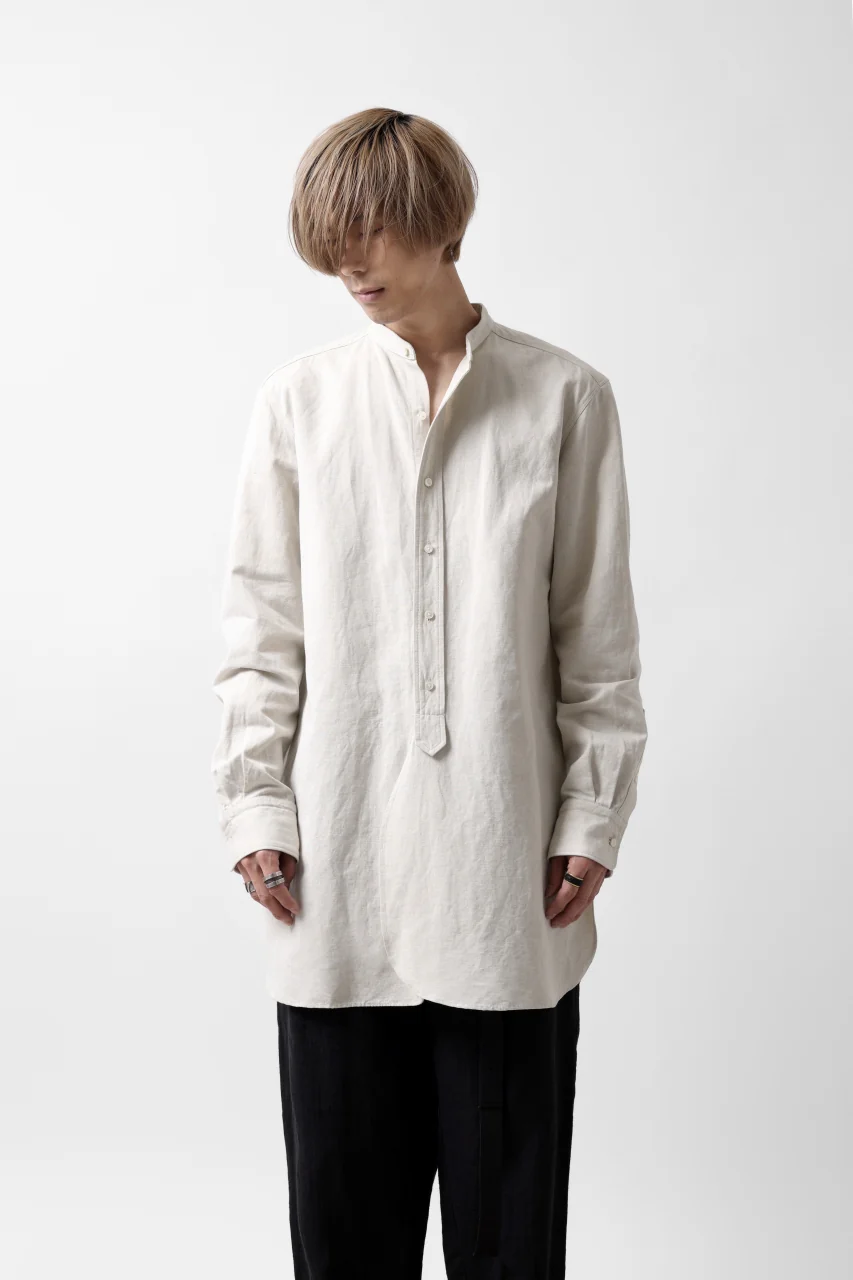 sus-sous shirt officers / C63L37 heavy poplin (NATURAL) - Image 21