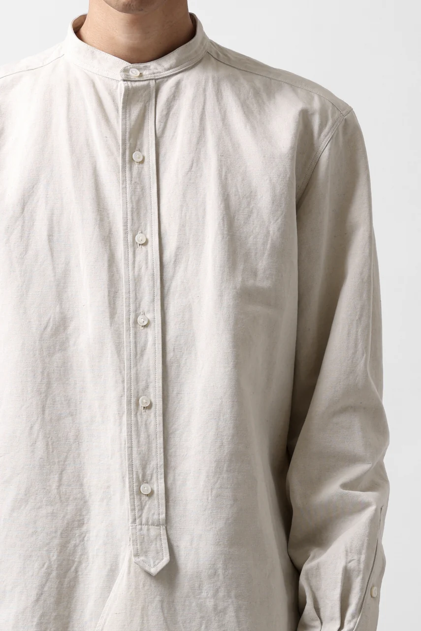 sus-sous shirt officers / C63L37 heavy poplin (NATURAL) - Image 23