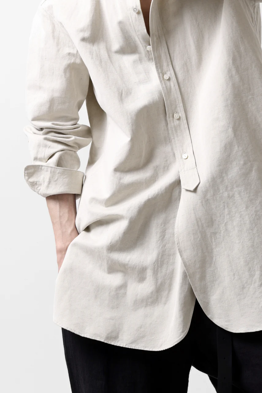sus-sous shirt officers / C63L37 heavy poplin (NATURAL) - Image 29