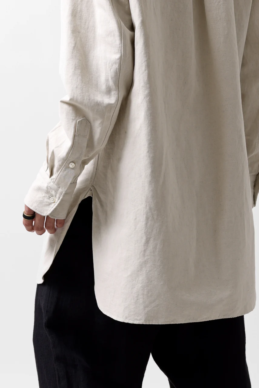 sus-sous shirt officers / C63L37 heavy poplin (NATURAL) - Image 30